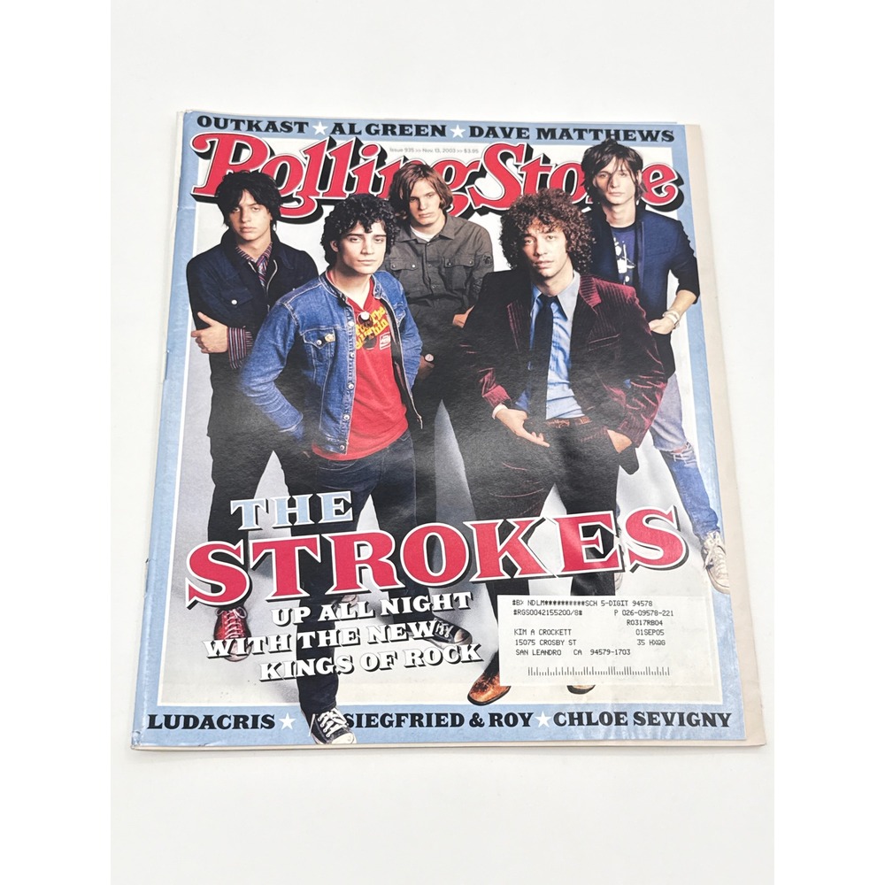 Rolling Stone Magazine Issue 935 November 13 2003 The Strokes Cover Outkast